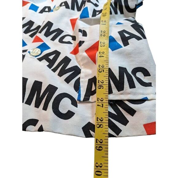 AMC 1974 promotional all over logo button down shirt. Very RARE. Was only given - Picture 5 of 11